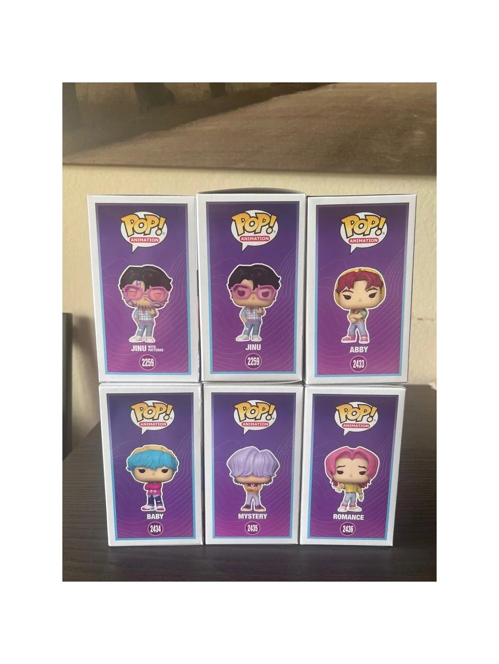ALL SIX Saja Boys Funko Pops K-Pop Demon Hunters Jinu CHASE Mystery Romance Abby